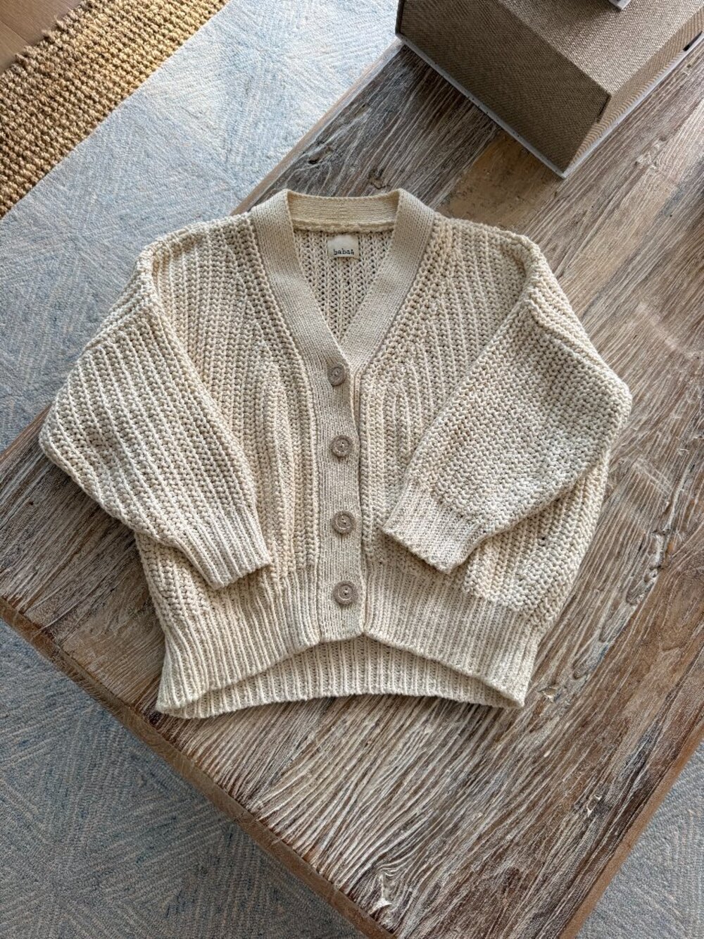Babaa cardigan no18 natural